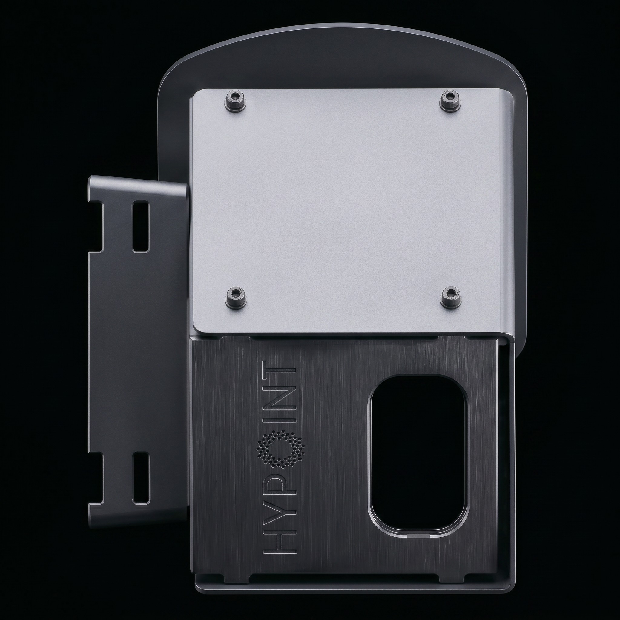 Kestrel sensor unit, front view showing the HyPoint logo and sensor aperture